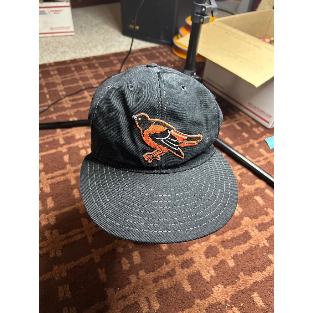 Vintage Baltimore Orioles MLB Snapback Hat Annco‎ Black Orange Made in USA Cap